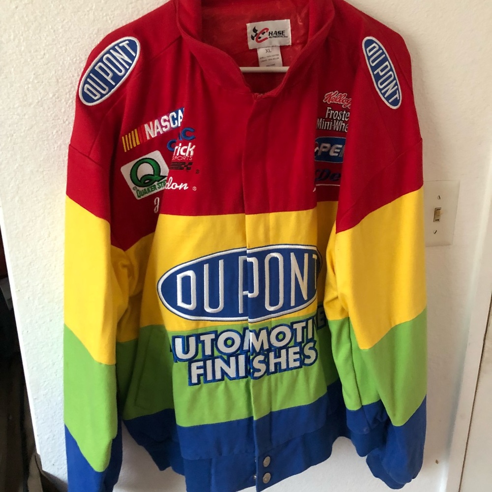 VINTAGE 90s Jeff Gordon DuPont NASCAR Jacket
